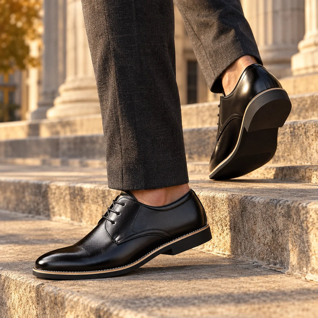 Darlow Leather Derby Oxfords — Black (footwear environment 3)