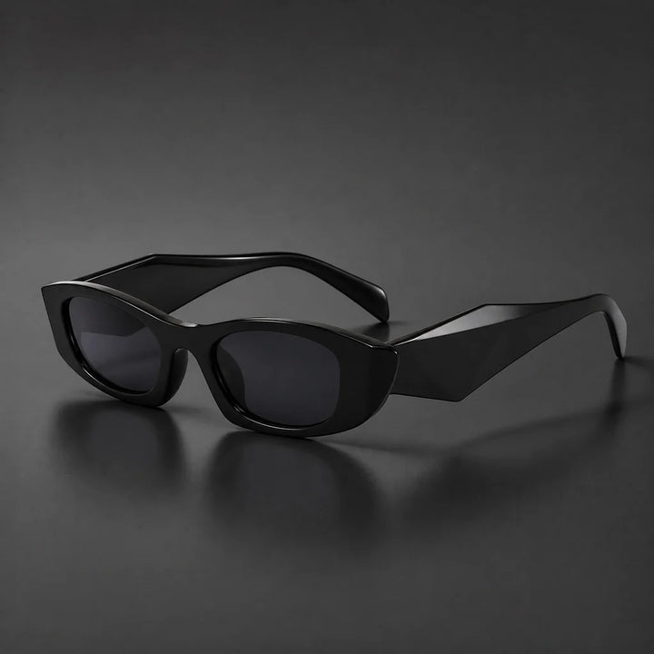 Zolani Praia Sunglasses — Black Frame Black And Gray Film (studio solo cell1)