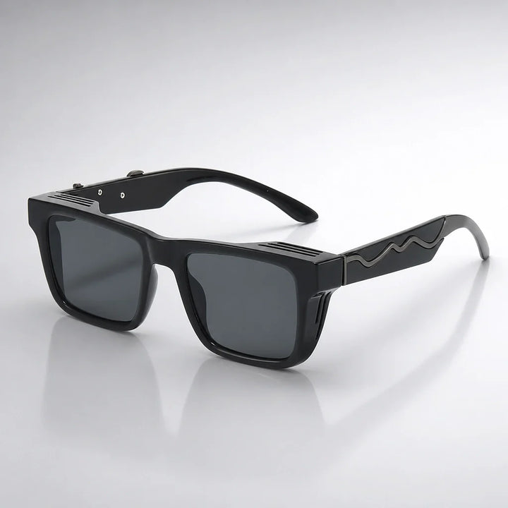 Halvon Ridgeway Sunglasses — Black Frame Gray Film (sunglasses hero)