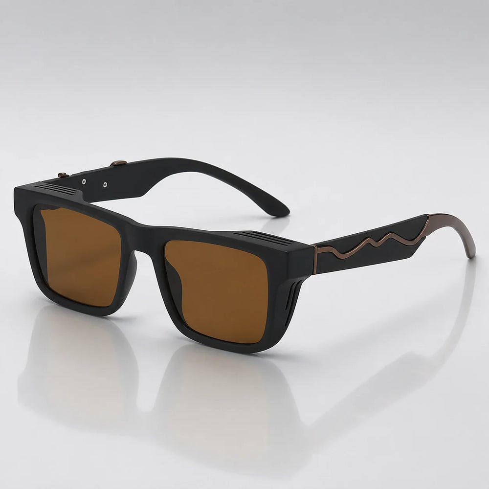 Halvon Ridgeway Sunglasses — Black Frame Tea Slices (sunglasses hero)