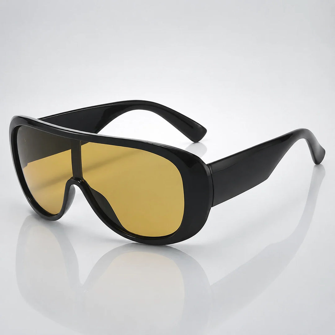 Quelto Riviera Sunglasses — Black Frame Whole Tea Tablets (sunglasses hero)