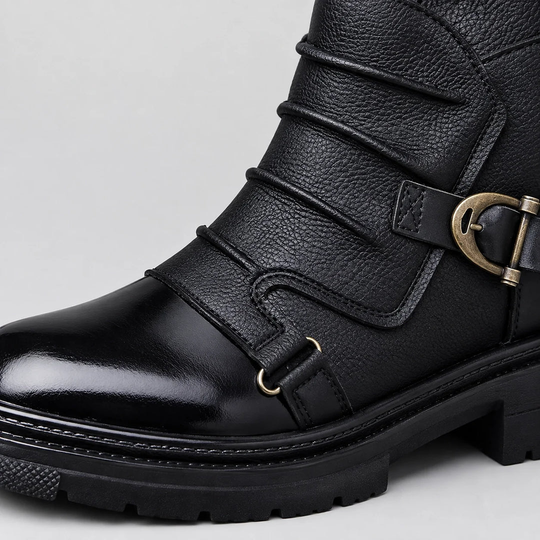 Harwick Leather Ankle Boots — Black (gm-cx63) Trendy Boots (mens shoe zoom)