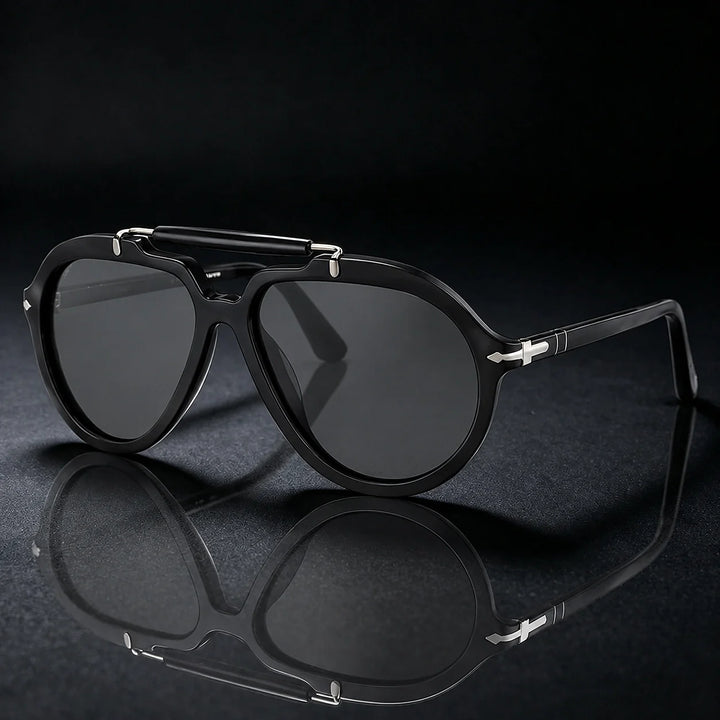 Quelto Aviator Sunglasses — Black (match anchor 1)