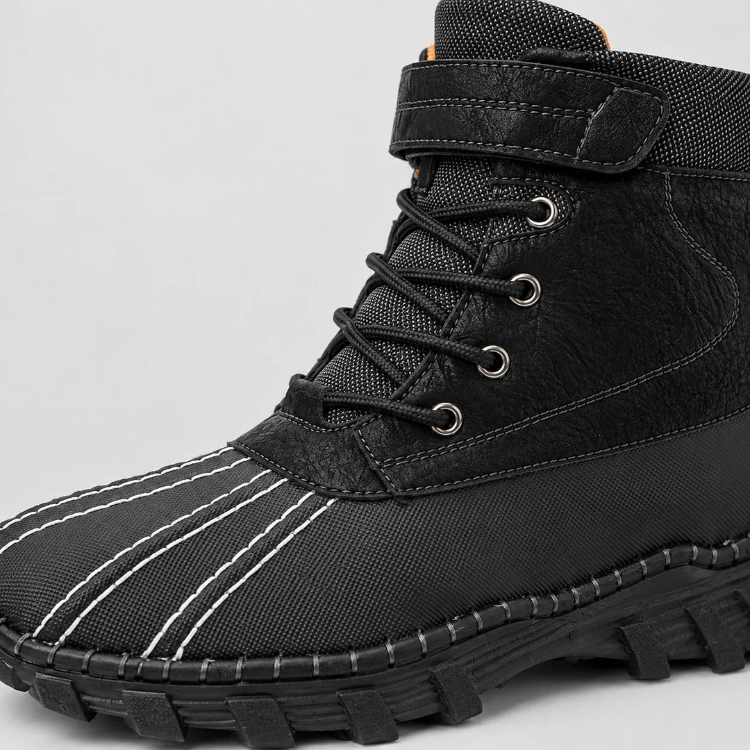 Broden Leather Duck Boots — Black (mens shoe zoom)