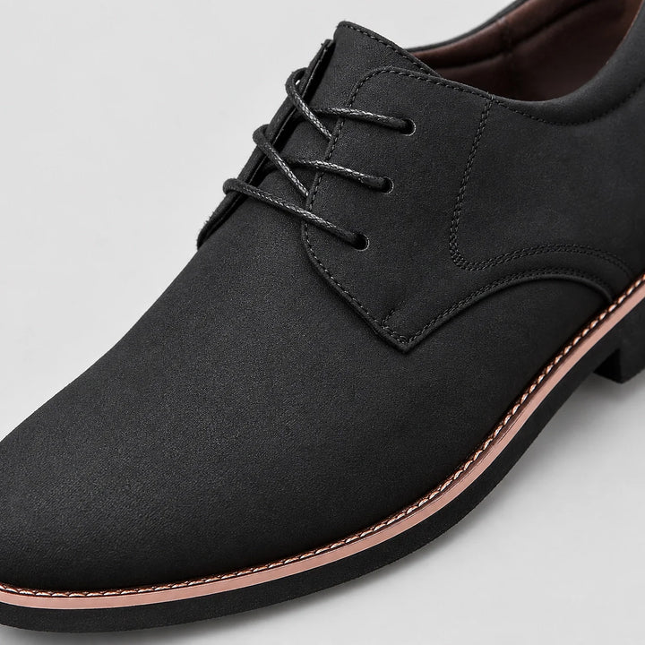 Halkirk Leather Derby Oxfords — Black (mens shoe zoom)