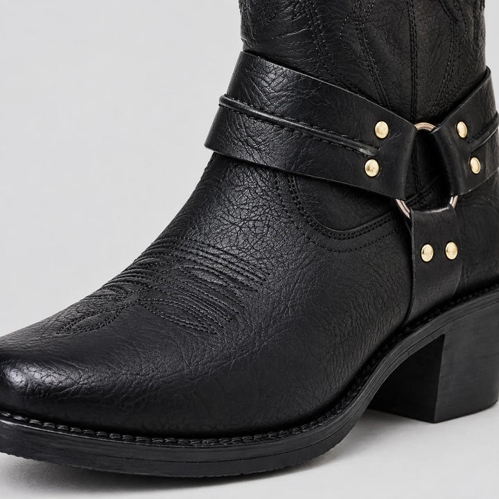 Durango Leather Western Boots — Black (mens shoe zoom)