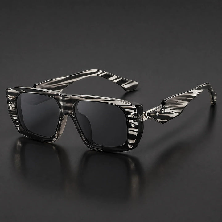 Glaivo Rivage Sunglasses — Black Stripe Gray (studio solo cell1)