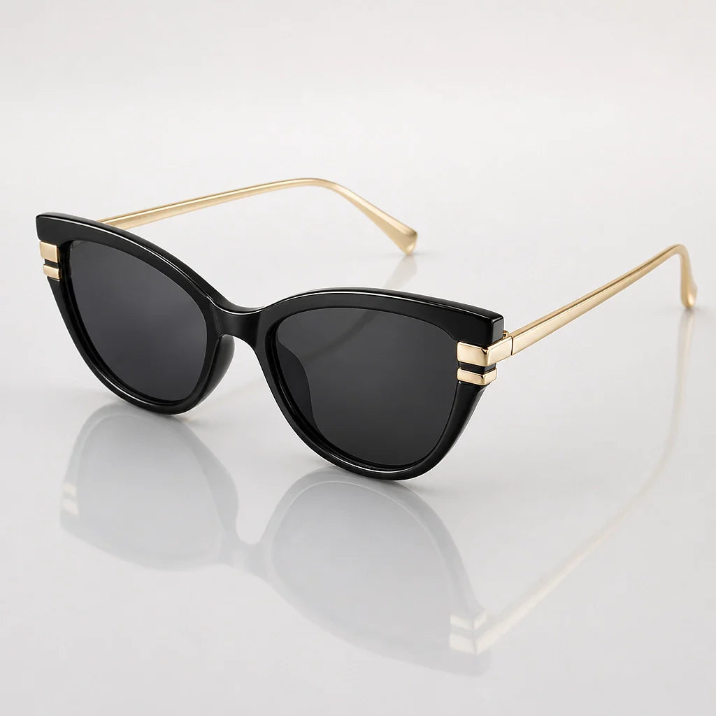 Pelara Cat-Eye Sunglasses — Black (sunglasses hero)