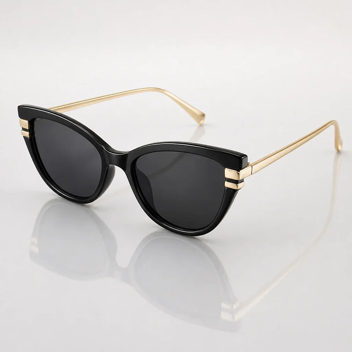Pelara Cat-Eye Sunglasses — Black (sunglasses hero)