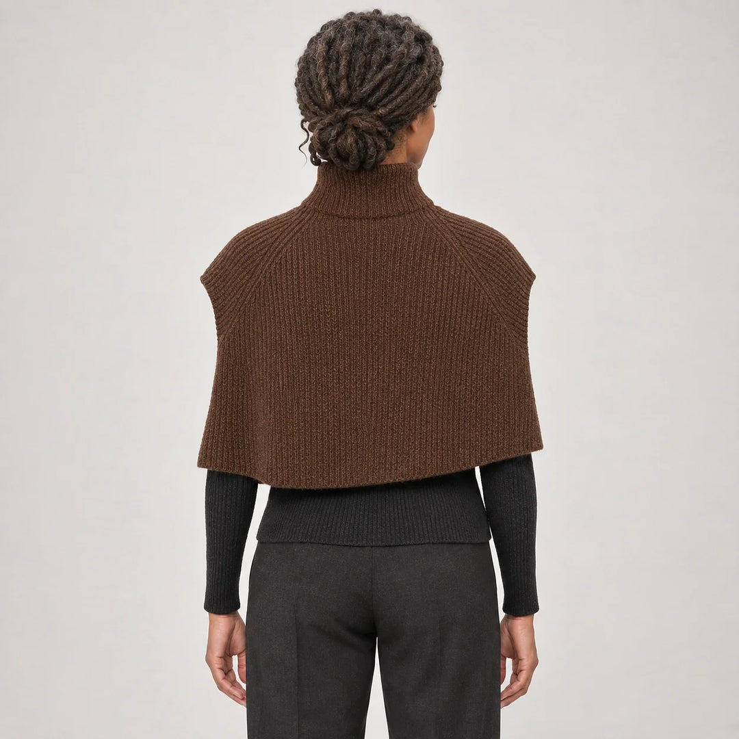 Broden Wool Blend Sweater — Brown (apparel back)