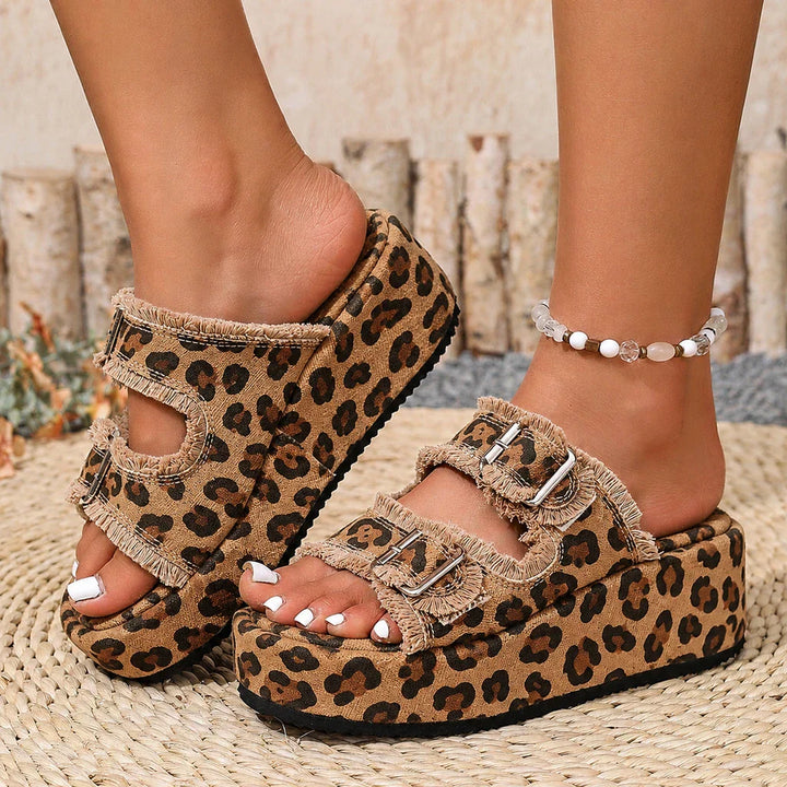 Zolara Platform Slide Sandals — Brown (match anchor 5)