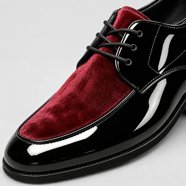 Halvord Leather Derby Oxfords — Burgundy (mens shoe zoom)
