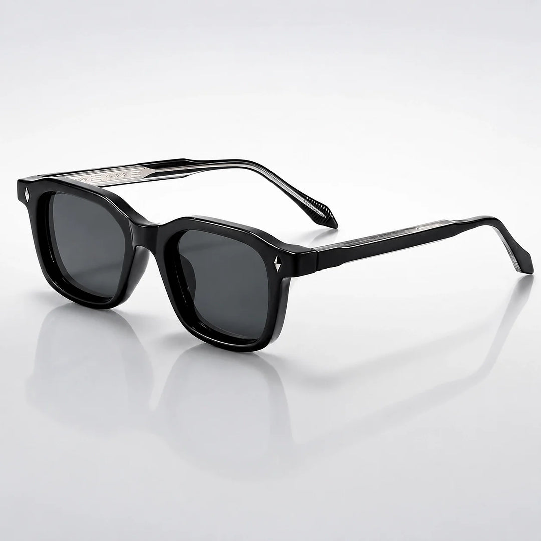 Delvano Corso Sunglasses — C01 Black (sunglasses hero)
