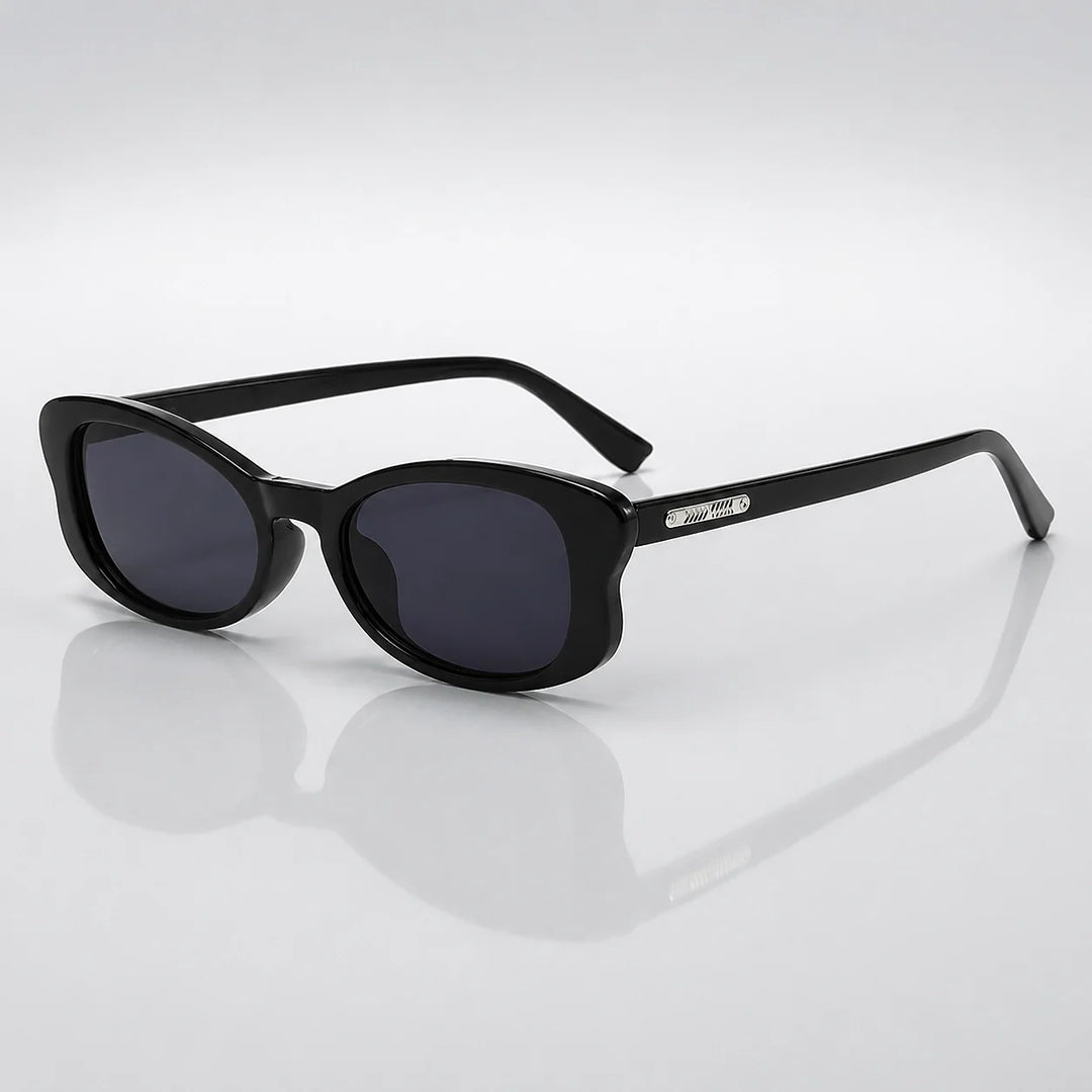 Pelora Rivena Sunglasses — C1黑框黑灰片 (sunglasses hero)
