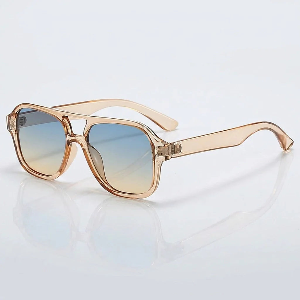 Peloru Aviator Sunglasses — C3 Tea Frame Blue Tea (sunglasses hero)
