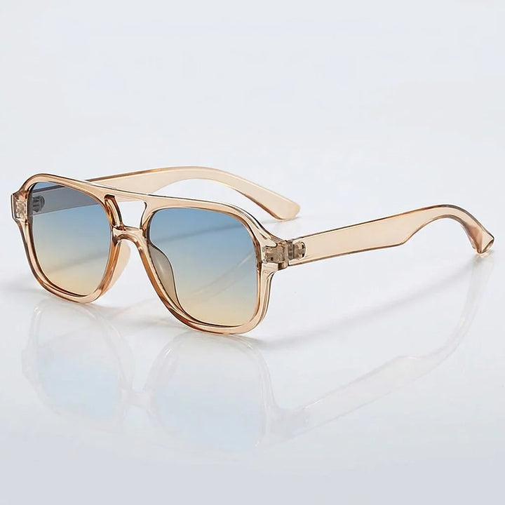 Peloru Aviator Sunglasses — C3 Tea Frame Blue Tea (sunglasses hero)