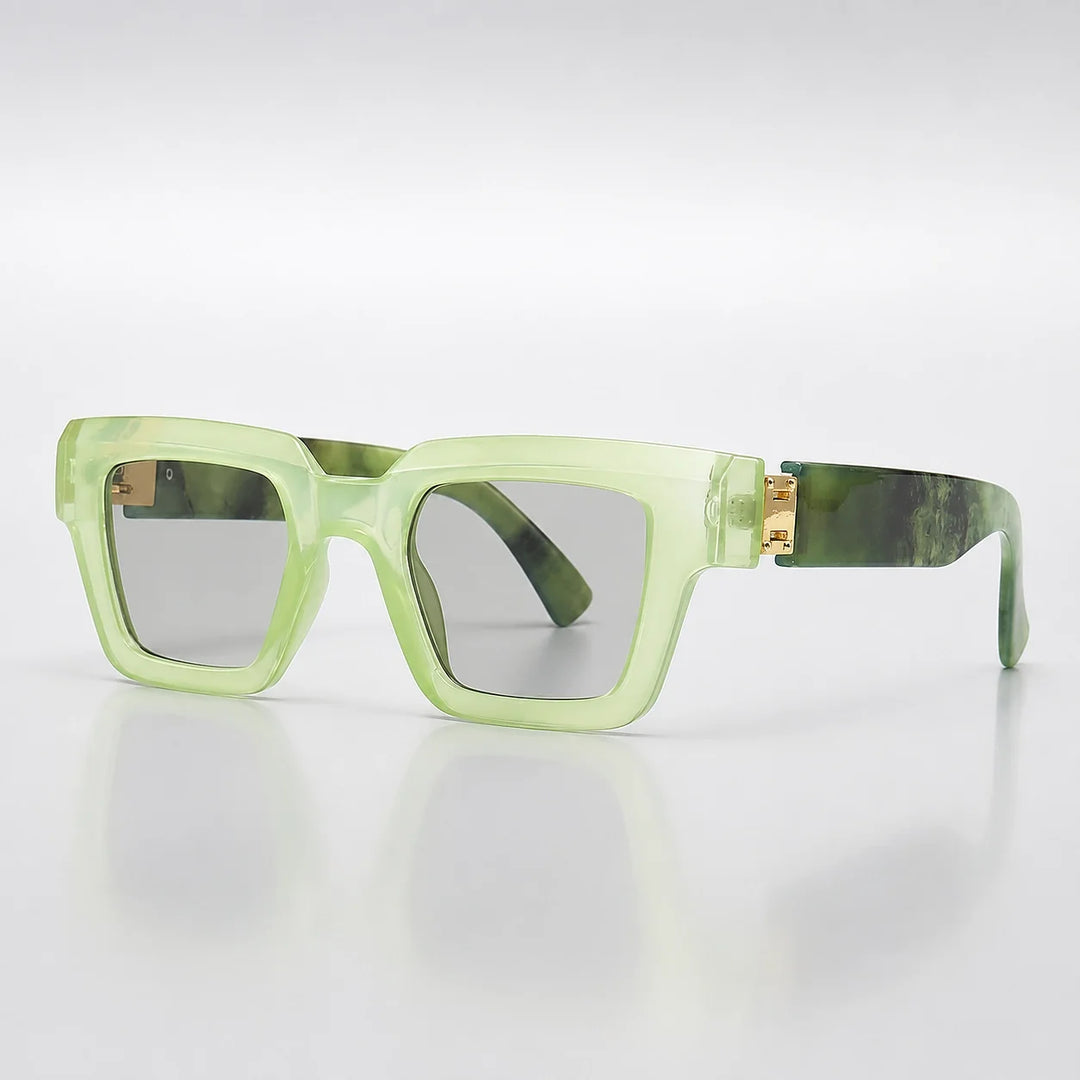 Darven Maleo Sunglasses — C4 Light Green Frame Light Gray (sunglasses hero)