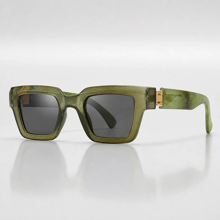 Darven Maleo Sunglasses — C6 Dark Green Frame Gray Film (sunglasses hero)
