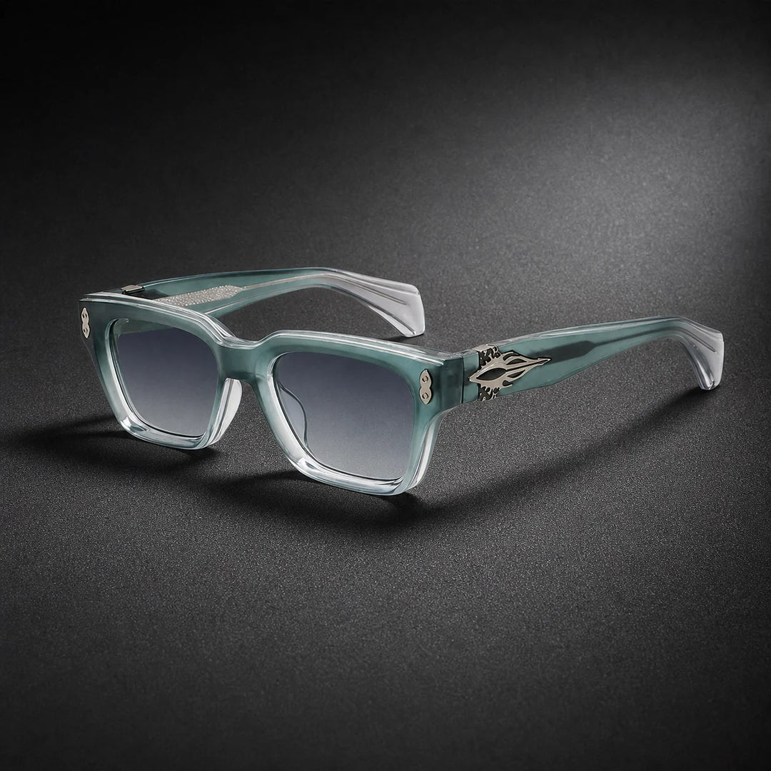 Halvero Torino Sunglasses — C6 Sand Transparent Blue Frame/blue Gradually Gray Film (sunglasses hero)