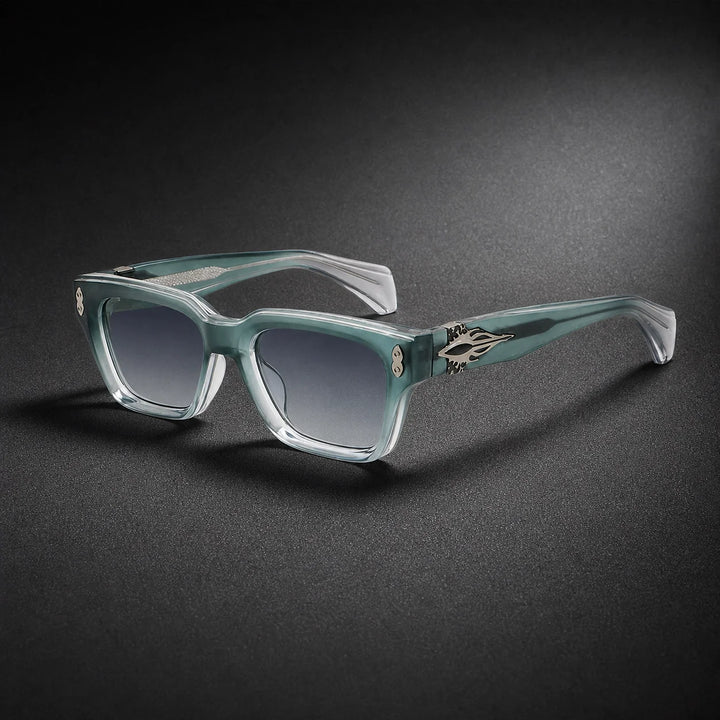 Halvero Torino Sunglasses — C6 Sand Transparent Blue Frame/blue Gradually Gray Film (sunglasses hero)