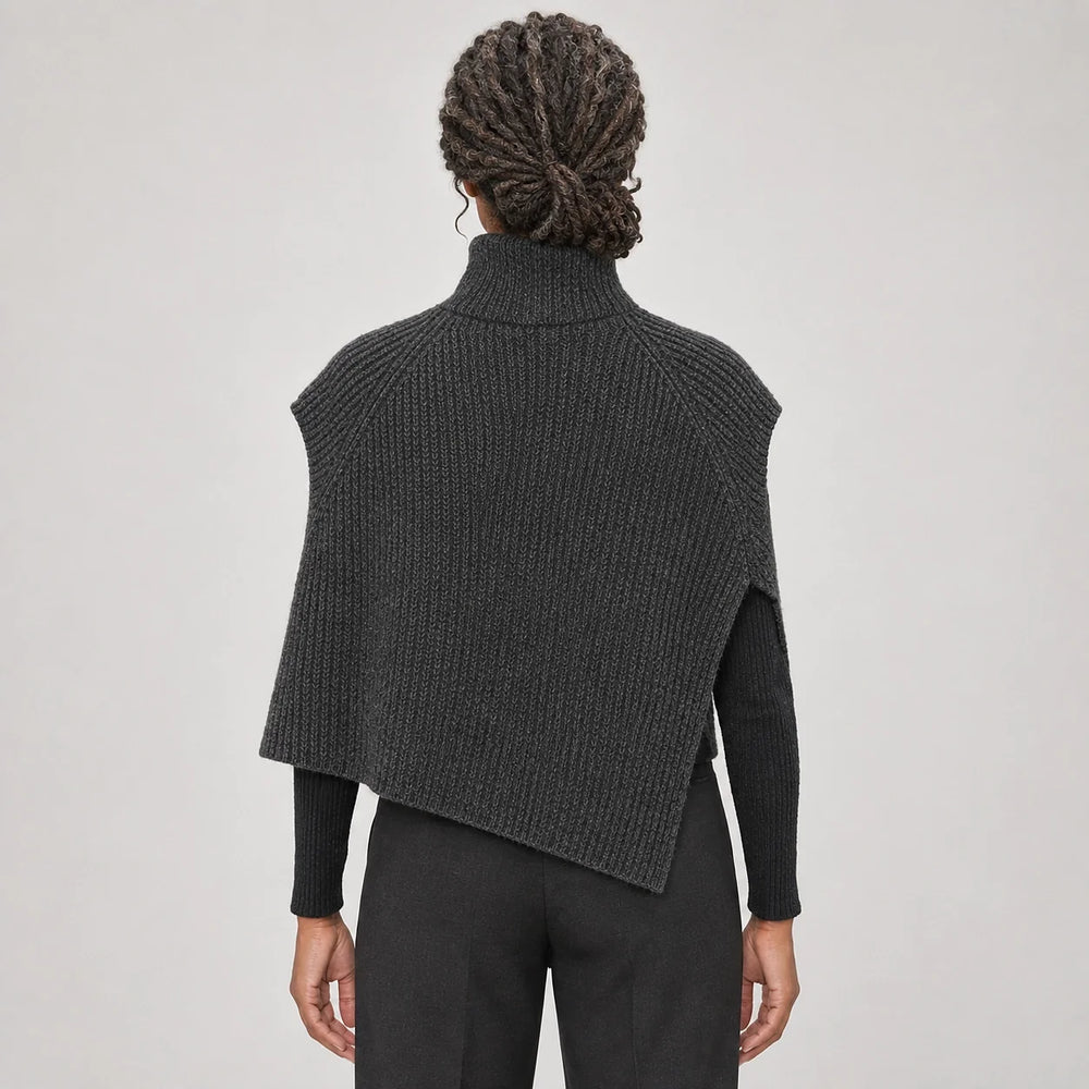 Broden Wool Blend Sweater — Charcoal (apparel back)