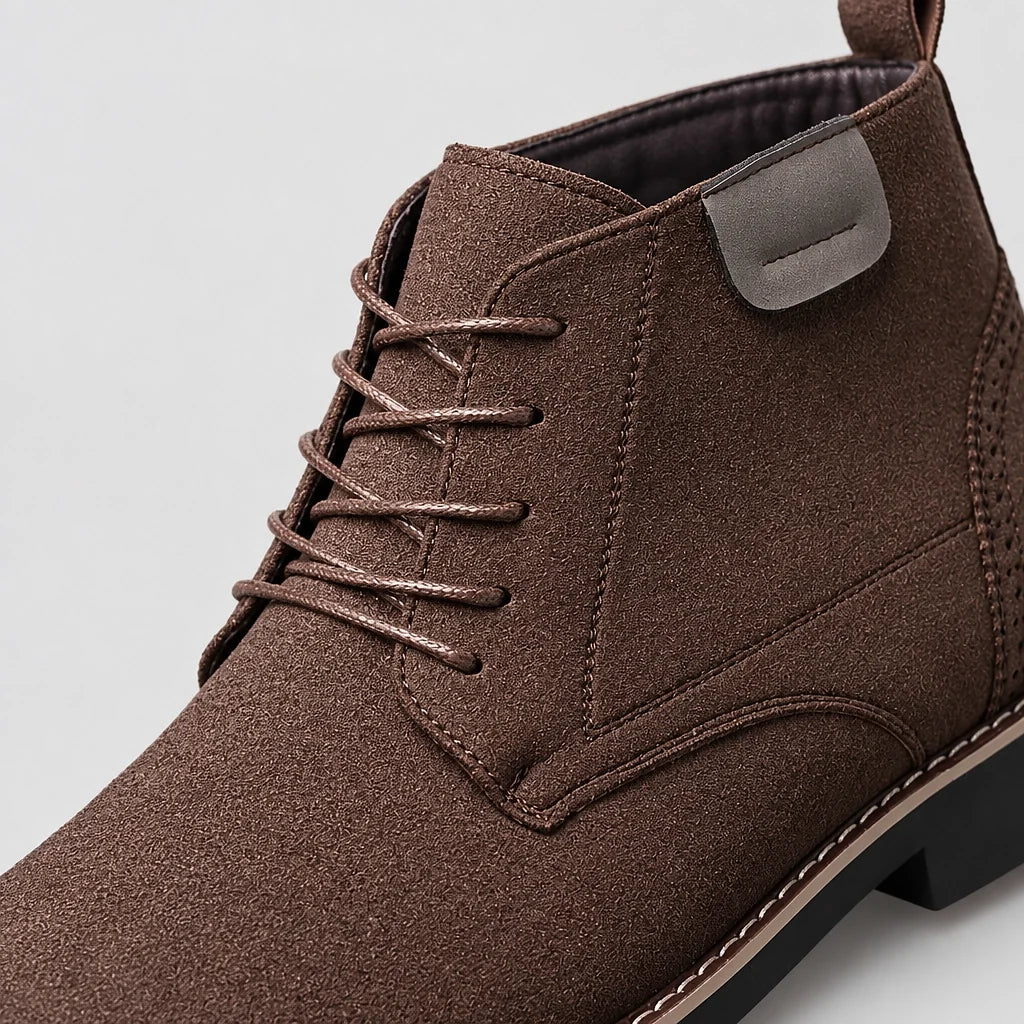 Halcourt Chukka Boots — Dark Brown (mens shoe zoom)
