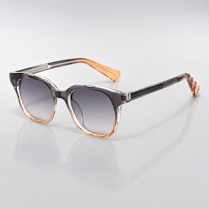 Quelva Mavio Sunglasses — Gradient Purple Tea Frame Gray Piece C2 (sunglasses hero)