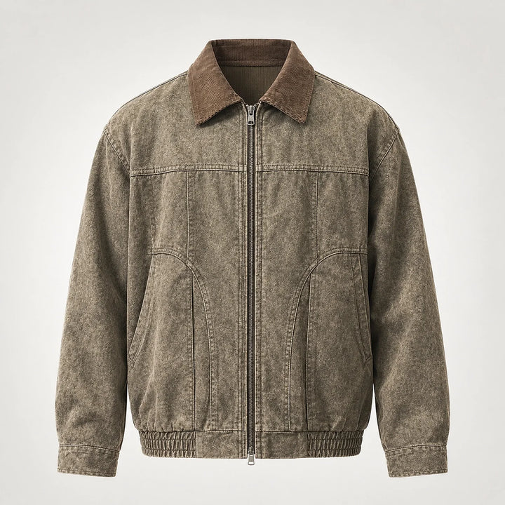 Drexel Cotton Washed Jacket — Gray Khaki (apparel solo)