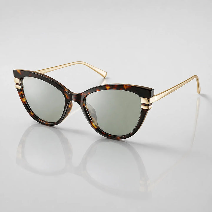 Pelara Cat-Eye Sunglasses — Green (sunglasses hero)