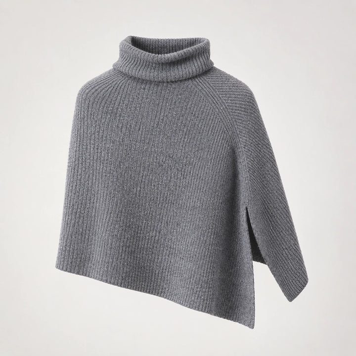 Hobart Wool Poncho — High-end Gray (apparel solo)