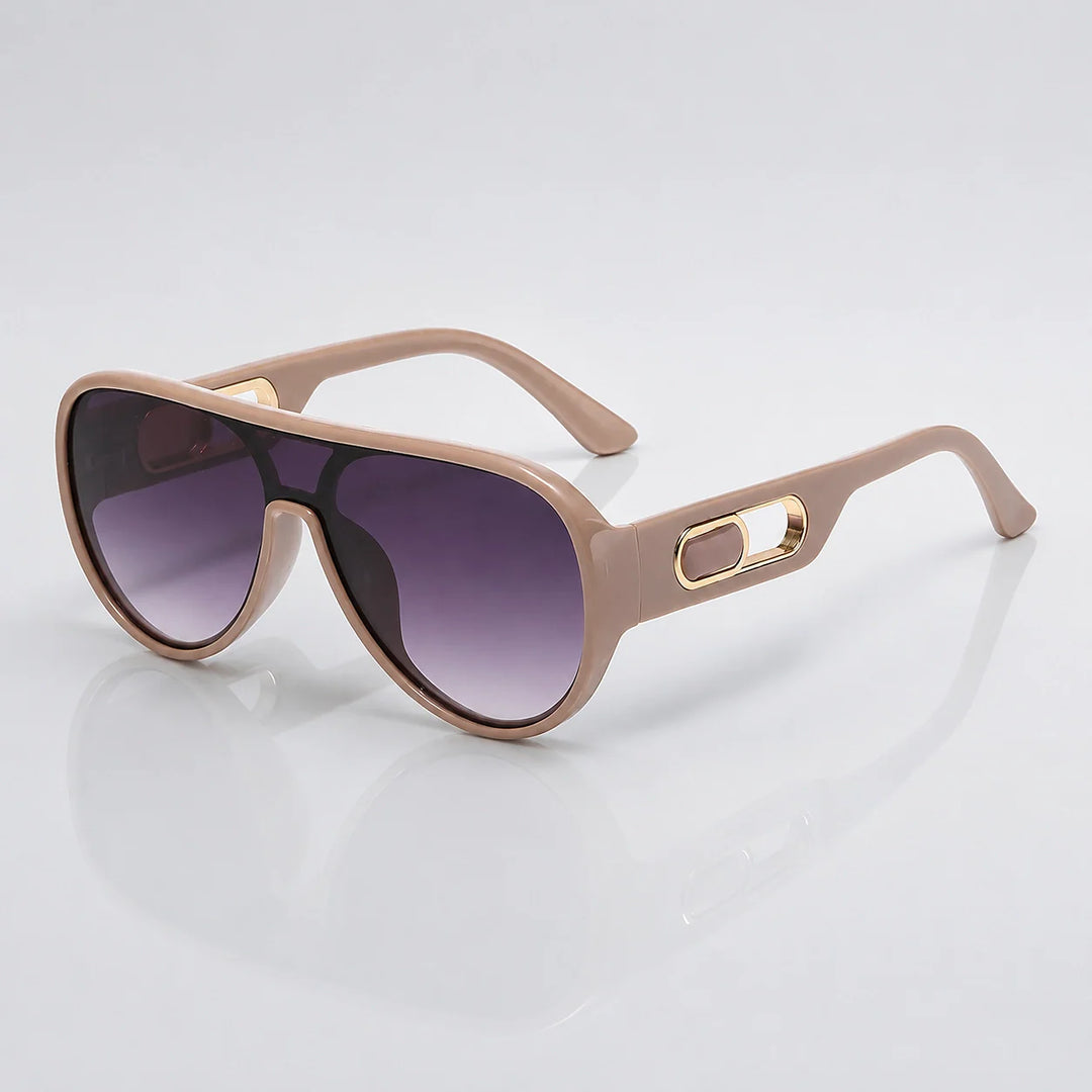 Quelra Toad Sunglasses — Khaki Frame Gradient Gray Film C4 (sunglasses hero)