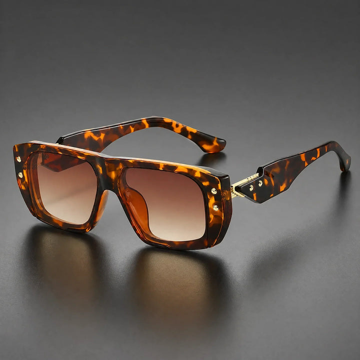 Glaivo Rivage Sunglasses — Leopard Tea Gradient (studio solo cell1)