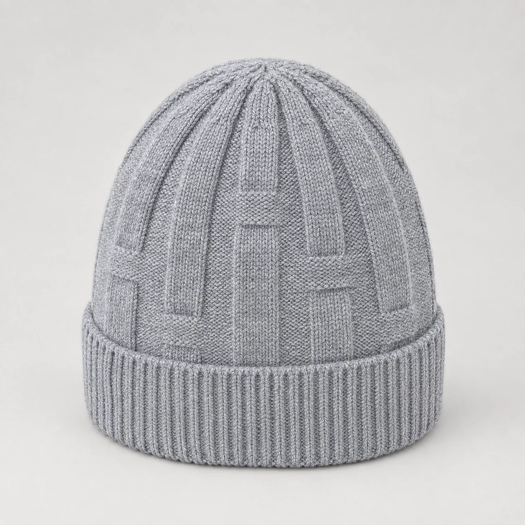 Drummond Wool Beanie — Light Gray (headwear solo alt)