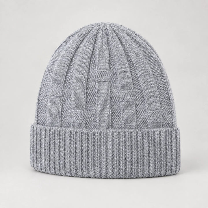 Drummond Wool Beanie — Light Gray (headwear solo front)
