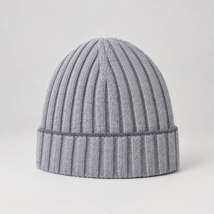 Dalton Wool Beanie — Light Gray (headwear solo front)