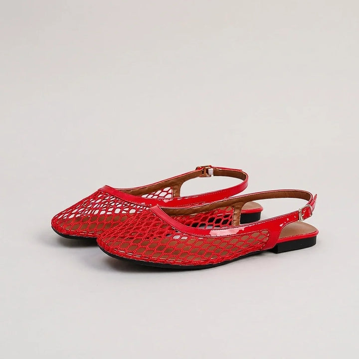 Lumi Mesh Slingback Flat Sandals