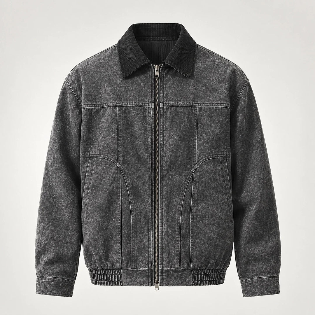 Drexel Cotton Washed Jacket — Rock Gray (apparel solo)