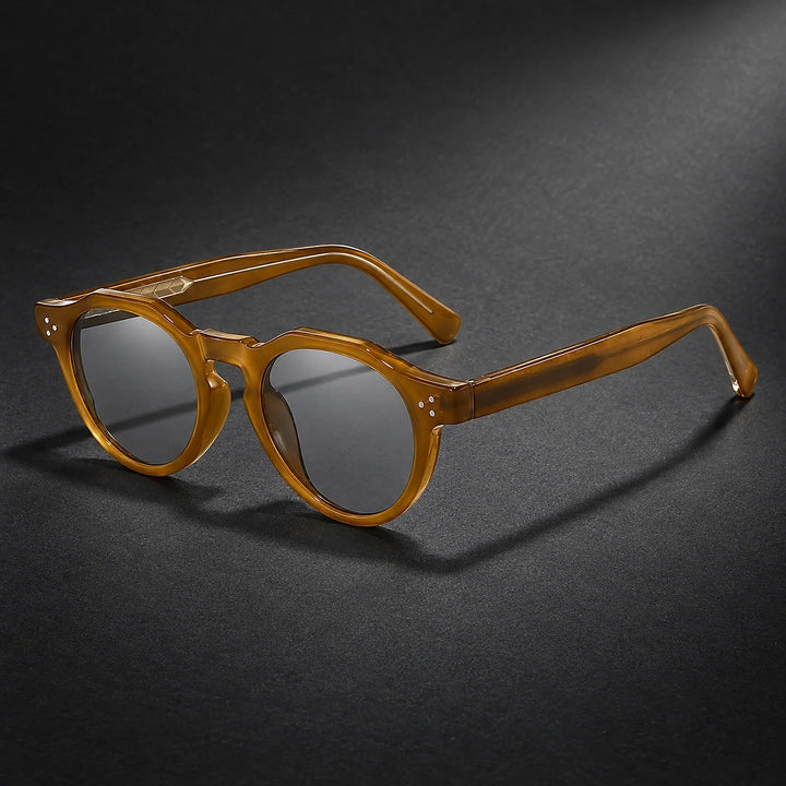 Deloro Capri Sunglasses — Sophora Yellow Frame Gray Slices (sunglasses hero)