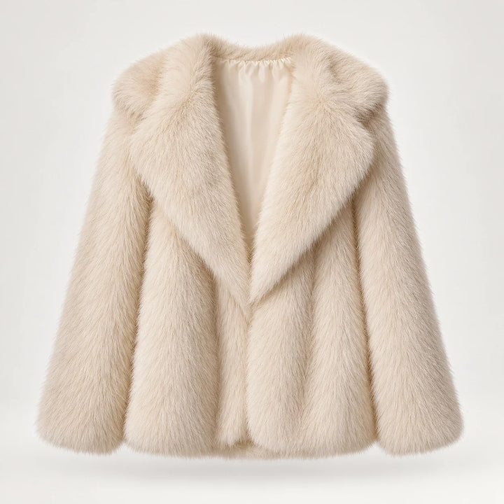 Neravessa Lapel Coat — White (apparel solo)