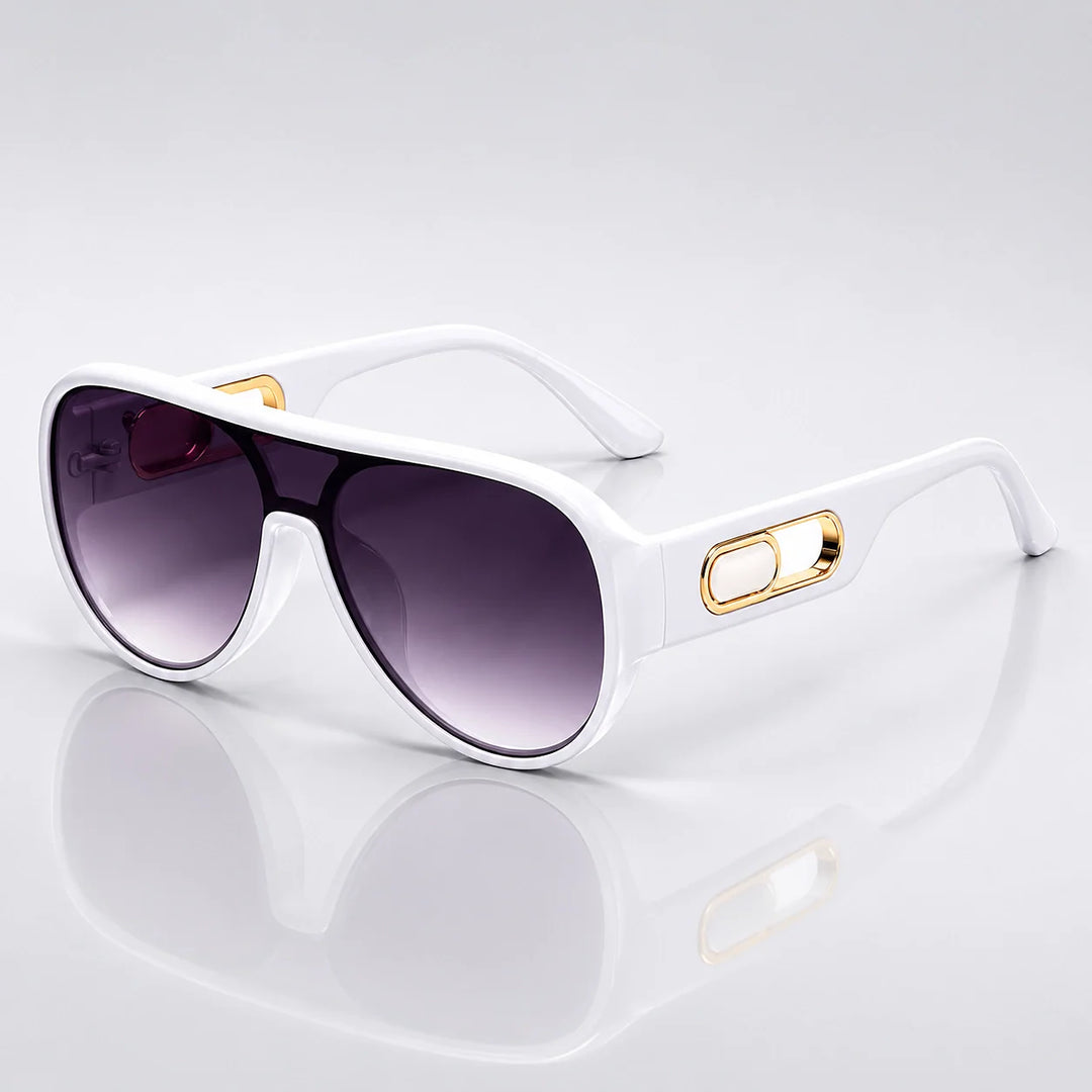Quelra Toad Sunglasses — White Frame Double Gray Film C2 (sunglasses hero)