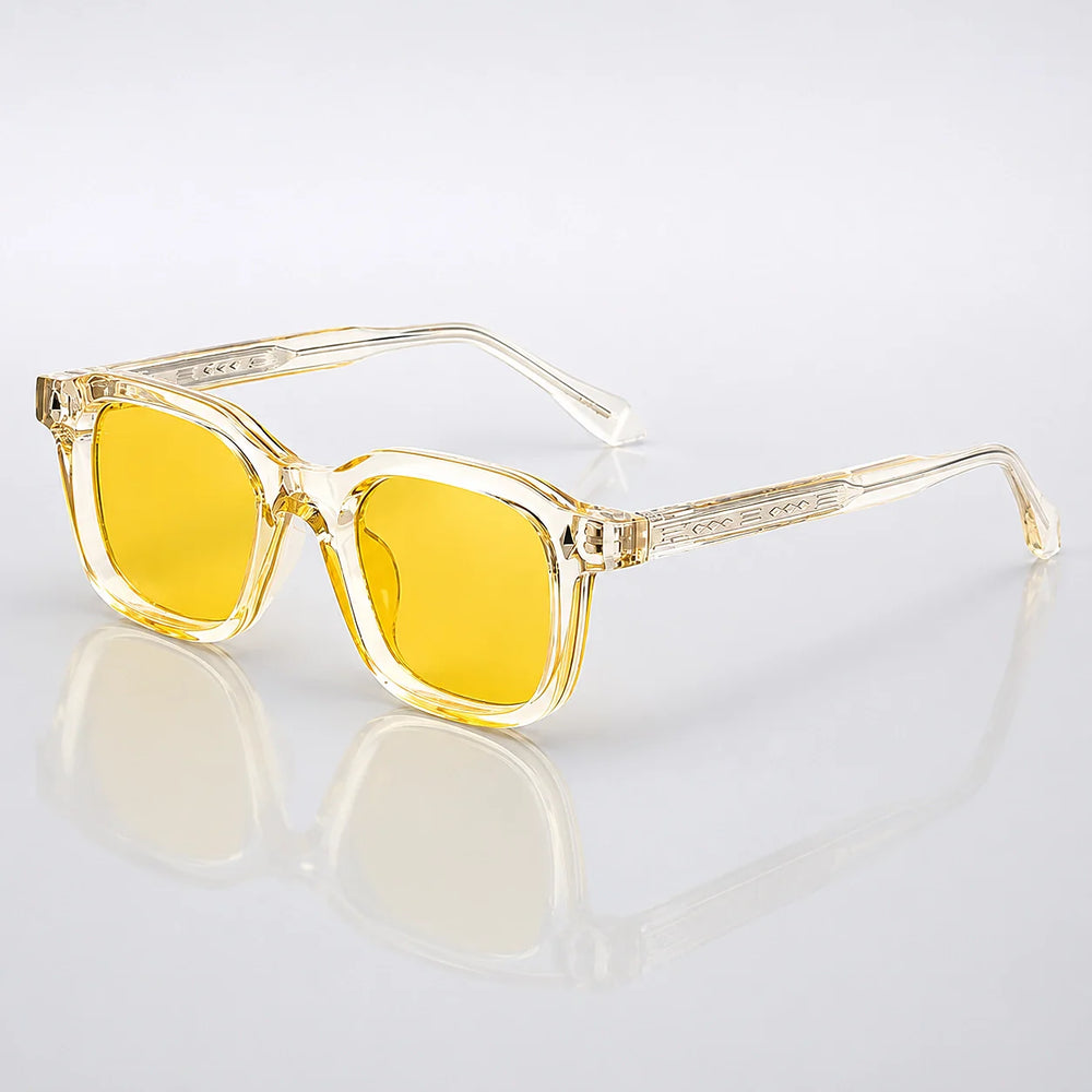 Delvano Corso Sunglasses — Yellow (sunglasses hero)