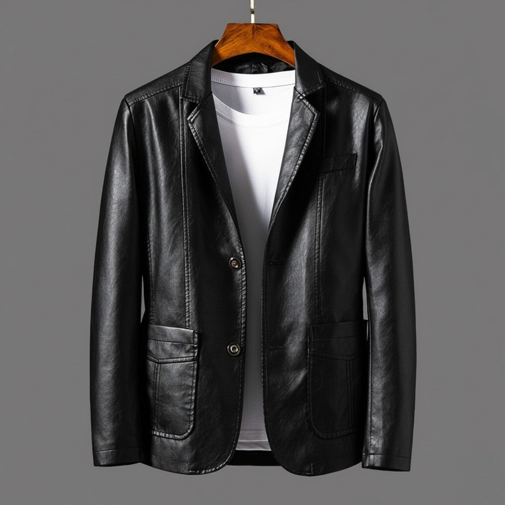 Lennox Leather Blazer