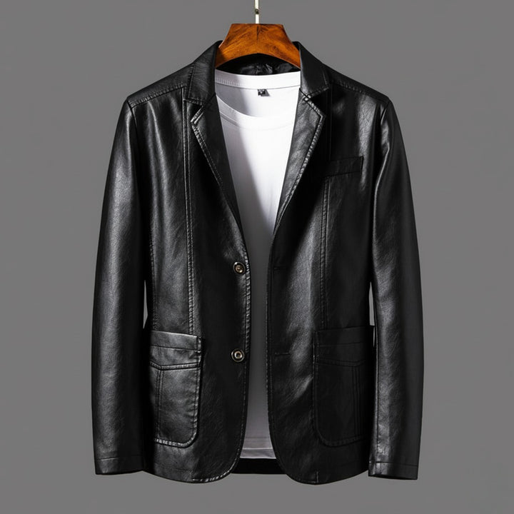Lennox Leather Blazer