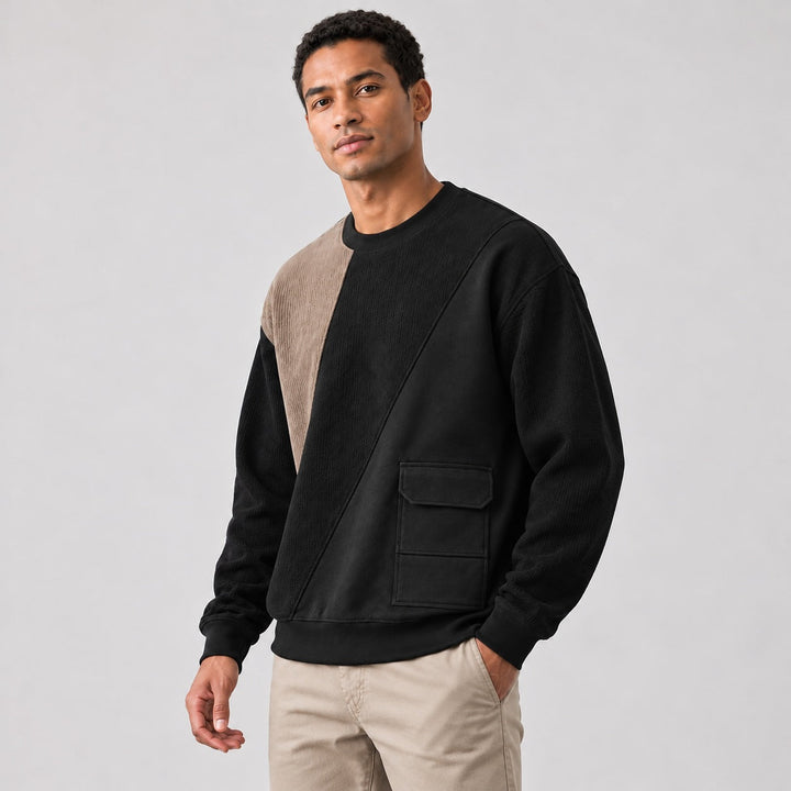 Ashburn Cotton Ribbed Sweatshirt