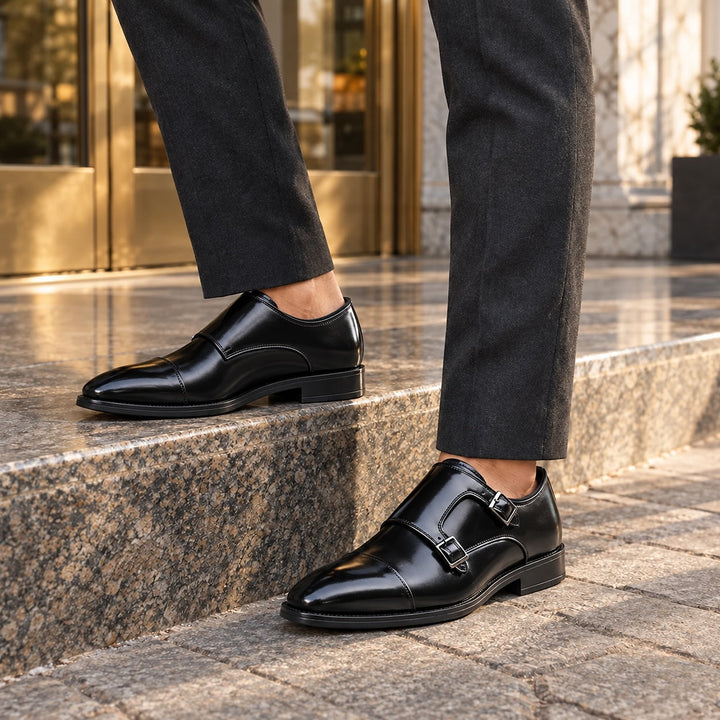Corso Leather Monk Shoes