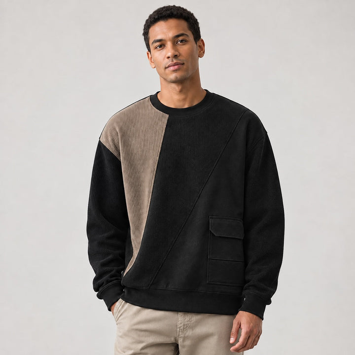 Ashburn Cotton Ribbed Sweatshirt