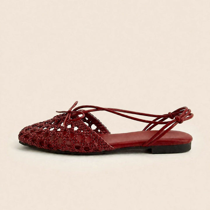 Maren Knot Woven Slingback Flats