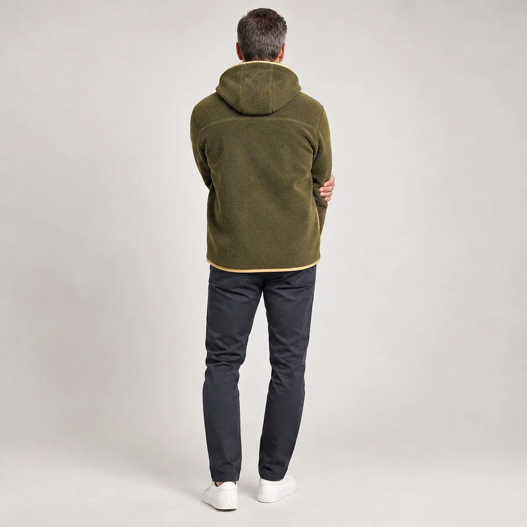 Dovrik Hooded Jacket — Military Green (apparel back)