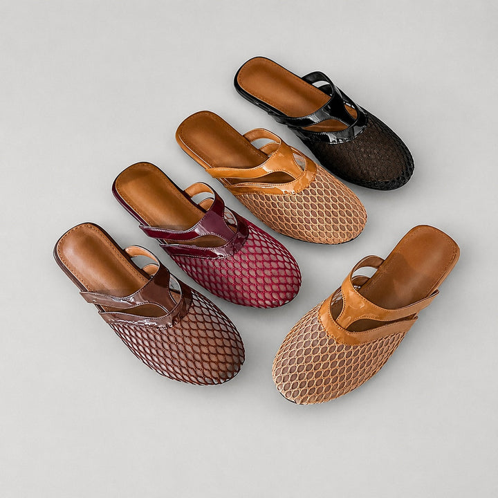 Luren Mesh Mule Flats