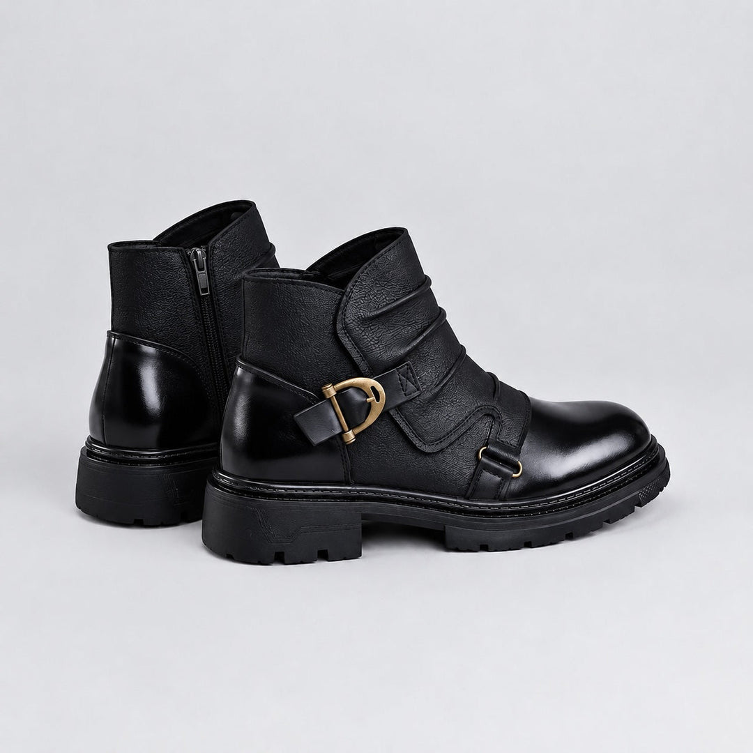 Mavron Leather Ankle Boots